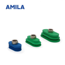 NBR Bellows Vacuum Cups Special For Metal Plate , Oval Suction Cups MAOB